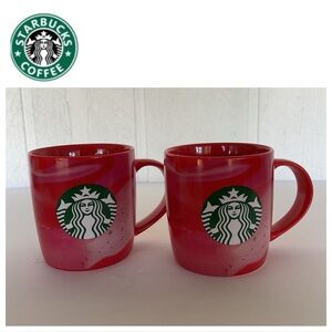 NWOT Starbucks set of two 2024 Holiday Swirl Mugs